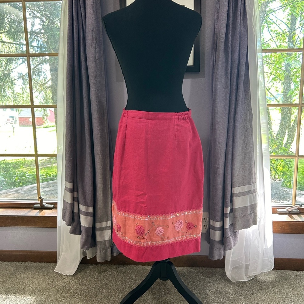 Vintage Stephanie Andrew’s Linen Skirt - Picture 5 of 7